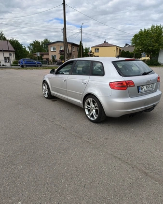 Audi A3 cena 27900 przebieg: 310000, rok produkcji 2008 z Sępopol małe 121